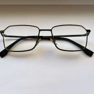 Fendi glasses. Black metal frame.